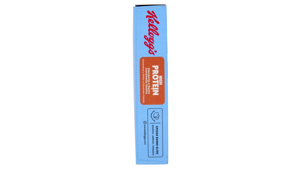 Kellogg's High Protein 25% Mandorle e Gusto Caramello Salato 4 x 35 g