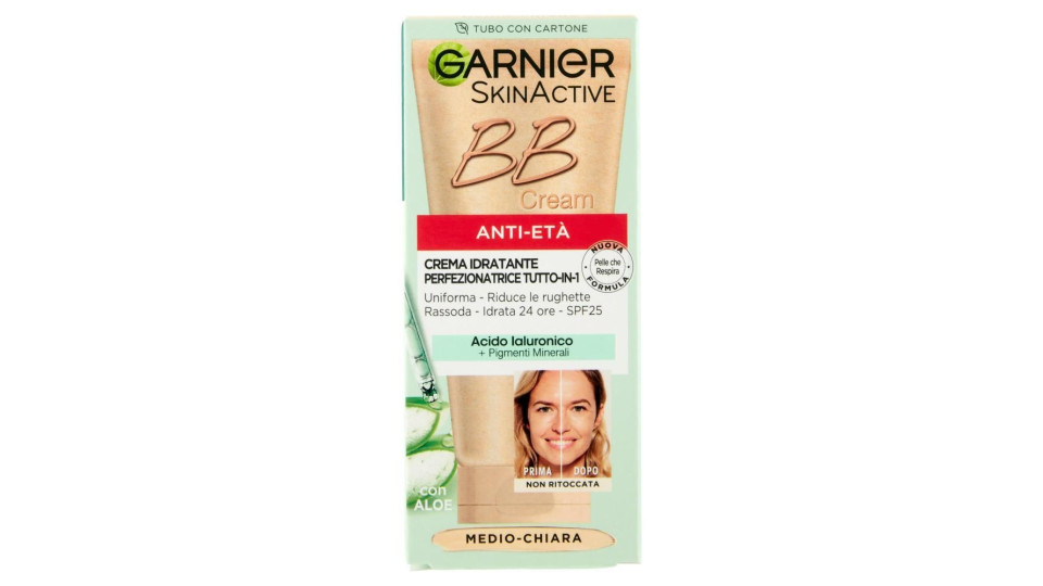 Garnier BB Cream Perfezionatore di Pelle 5in1, anti-età, tonalità medio-chiara