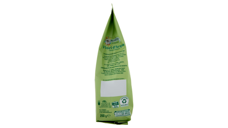 Mulino Bianco Armonia Fiori d'Acqua Cracker Senza Lievito Ricchi di Fibre 250g
