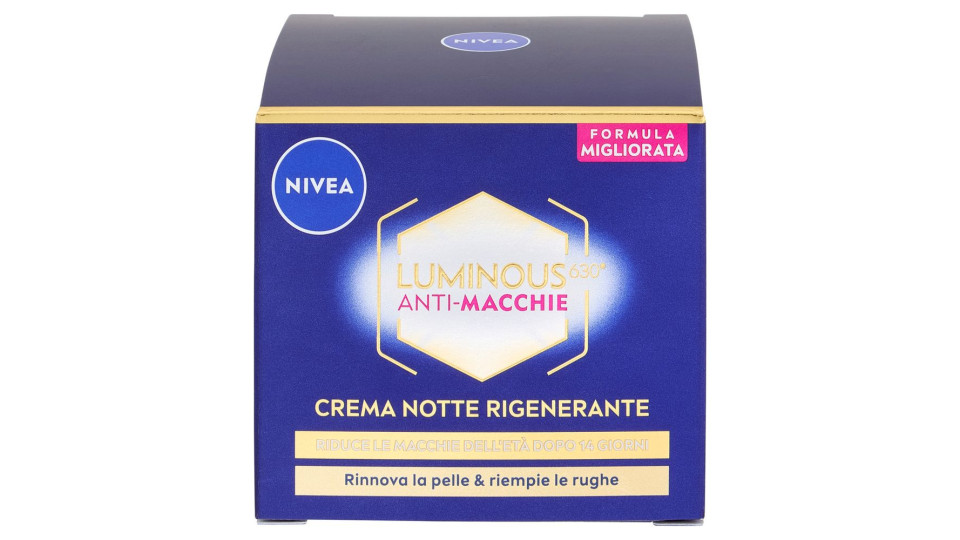 Nivea Luminous630 Anti-Macchie Crema Notte Rigenerante 50 ml