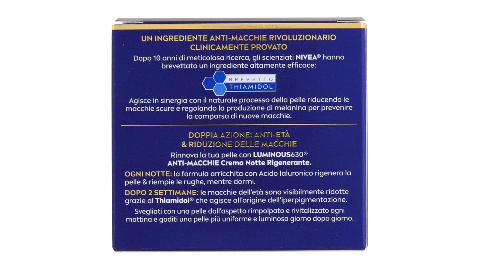 Nivea Luminous630 Anti-Macchie Crema Notte Rigenerante 50 ml