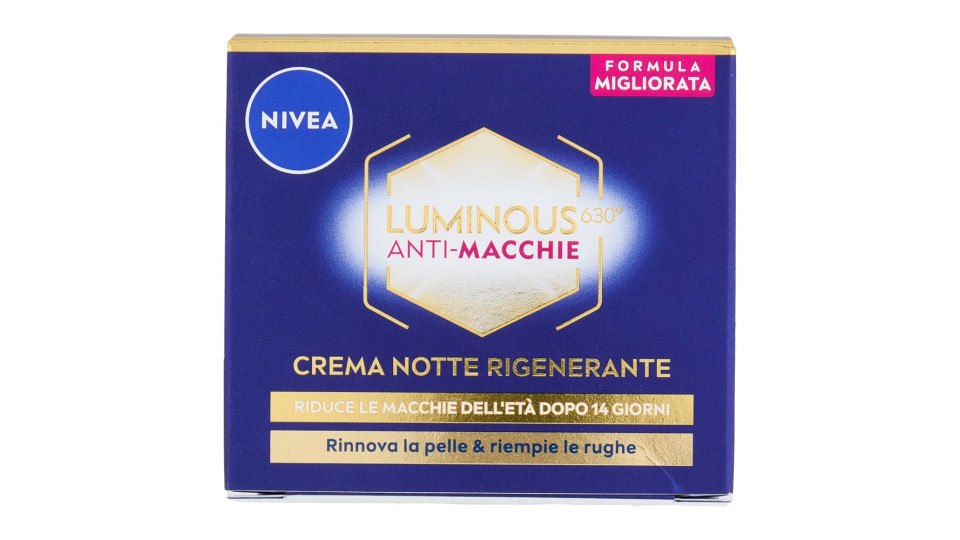 Nivea Luminous630 Anti-Macchie Crema Notte Rigenerante 50 ml