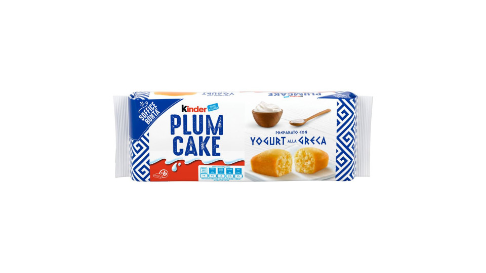 Kinder Plumcake Preparato con Yogurt alla Greca 6 x 32 g