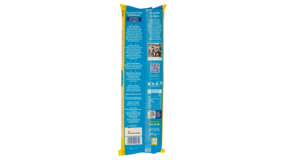 De Cecco Spaghettoni Quadrati n°413 500 g