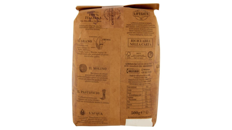 La Molisana integrale 21 Pennoni Rigati 500 g