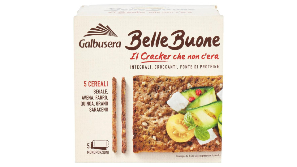 Galbusera BelleBuone il Cracker che non c'era 5 Cereali 5 x 40 g