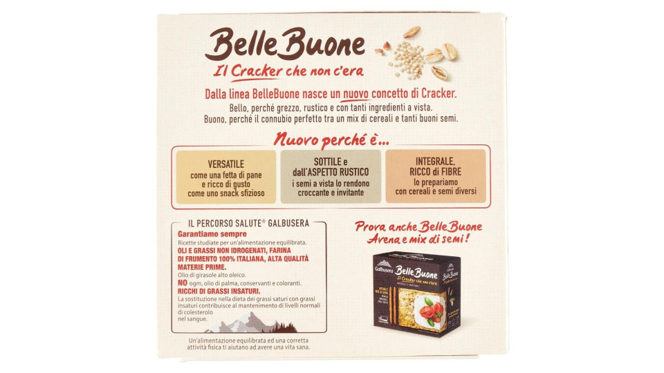 Galbusera BelleBuone il Cracker che non c'era 5 Cereali 5 x 40 g