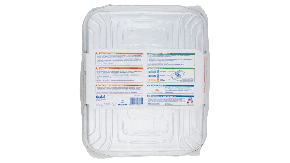 Cuki Cuoce Vaschette Alluminio ultra-forza con manici 8 Porzioni 2 pz