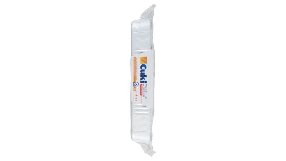Cuki Cuoce Vaschette Alluminio ultra-forza con manici 8 Porzioni 2 pz