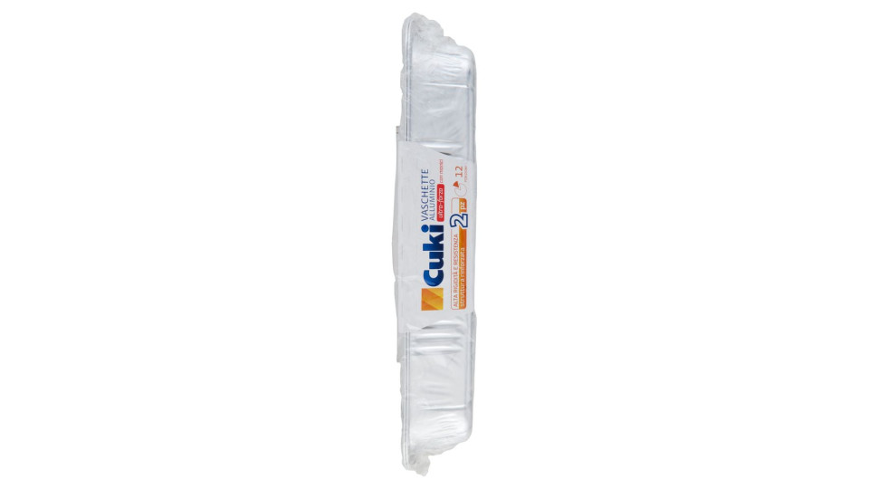 Cuki Cuoce Vaschette Alluminio ultra-forza con manici 8 Porzioni 2 pz