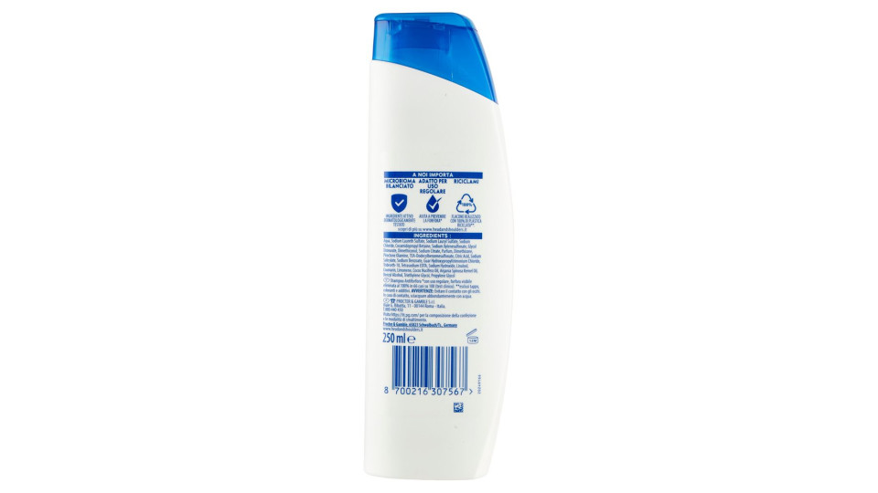 Head & Shoulders Shampoo Antiforfora Suprême Idrata 250 ml