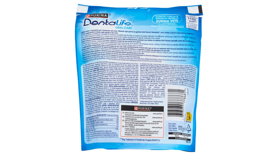PURINA DENTALIFE Medium Busta 5 Sticks 115 g
