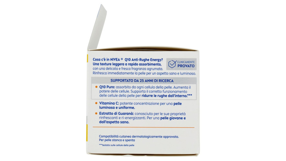Nivea Q10 Anti-Rughe Energy Crema Giorno Illuminante SPF 15 Pelle Stanca e Spenta 50 ml