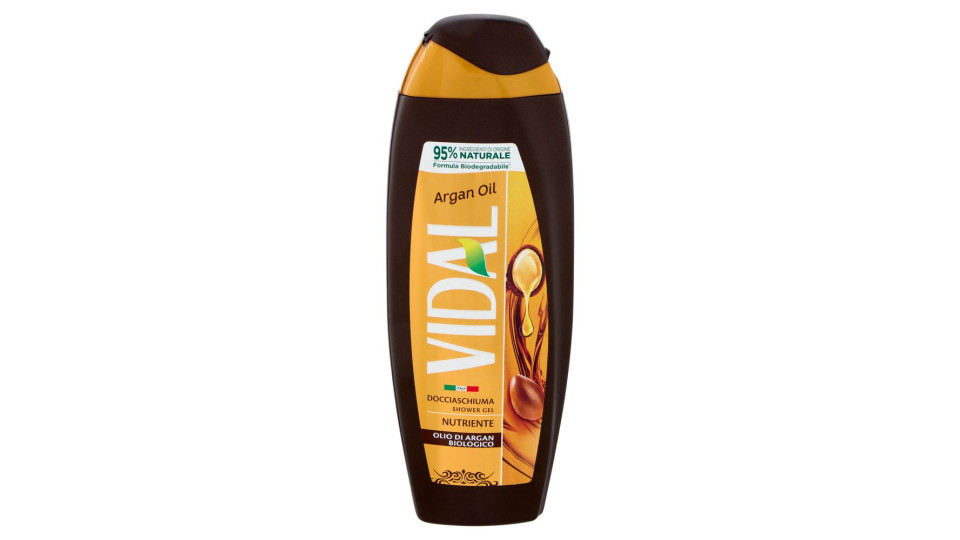 Vidal Argan Oil Docciaschiuma Nutriente Olio di Argan Biologico 250 ml