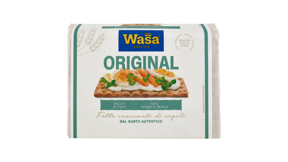 Wasa Original Cracker Con 100% Farina Di Segale Ricchi Di Fibre 275g