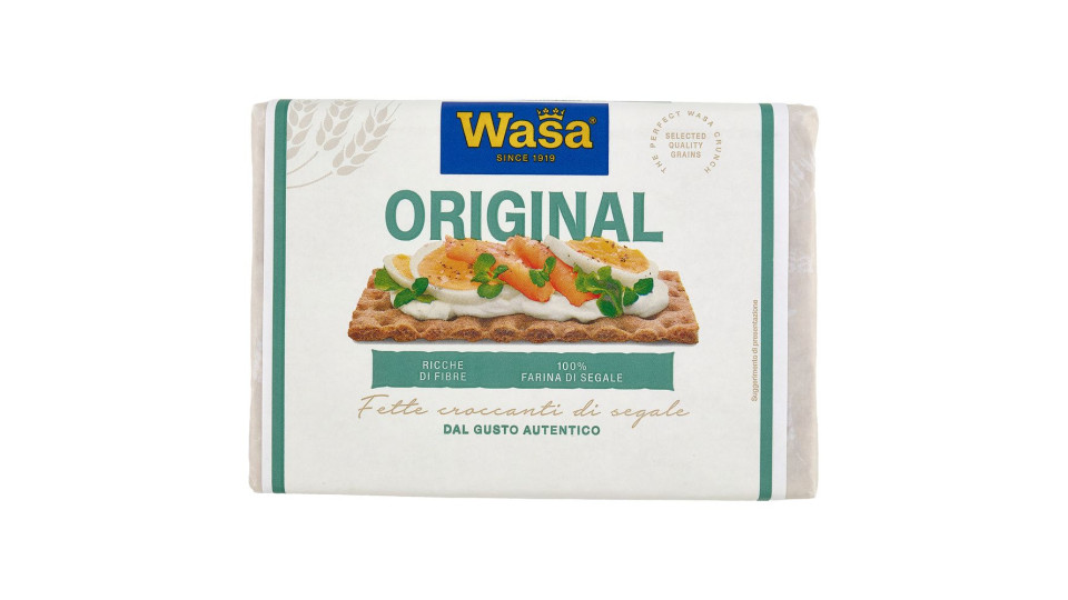 Wasa Original Cracker Con 100% Farina Di Segale Ricchi Di Fibre 275g