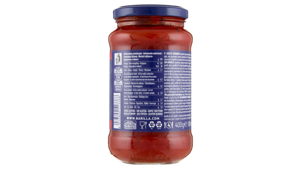 Barilla - Arrabbiata, Sugo, Pomodoro 100% Italiano