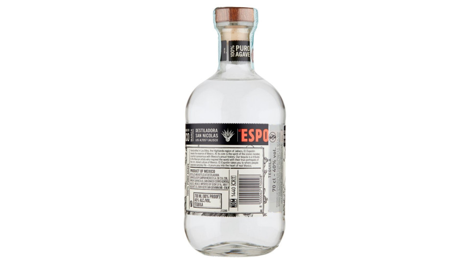 El Espolòn Tequila Blanco 100% Puro Agave 70 Cl