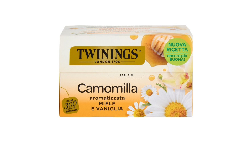 Twinings, Camomilla aromatizzata miele e vaniglia 20 filtri