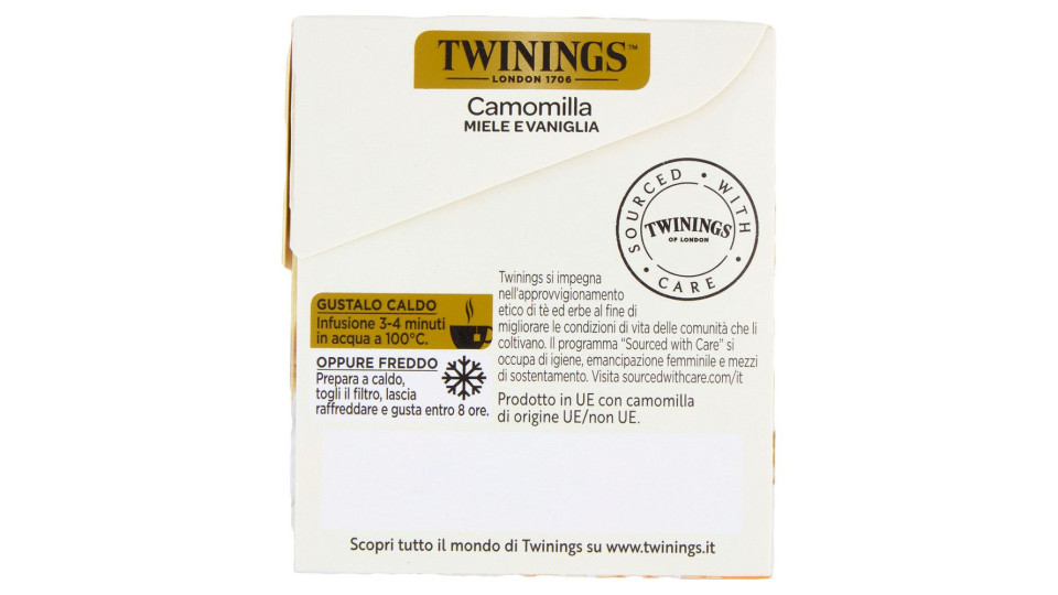 Twinings, Camomilla aromatizzata miele e vaniglia 20 filtri