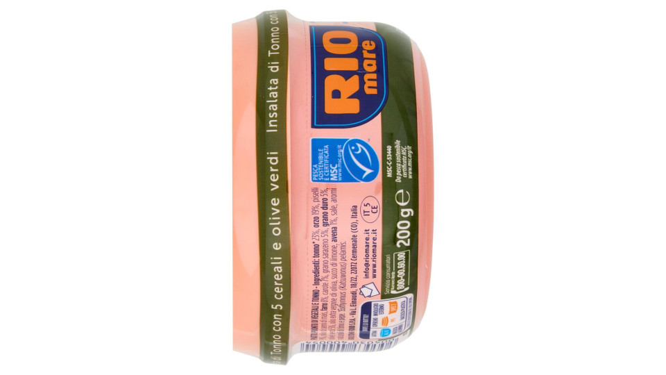 Rio Mare, Insalatissime 5 cereali con tonno, grano saraceno e olive verdi