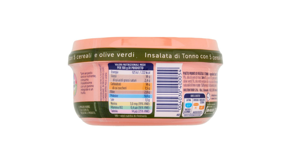 Rio Mare, Insalatissime 5 cereali con tonno, grano saraceno e olive verdi
