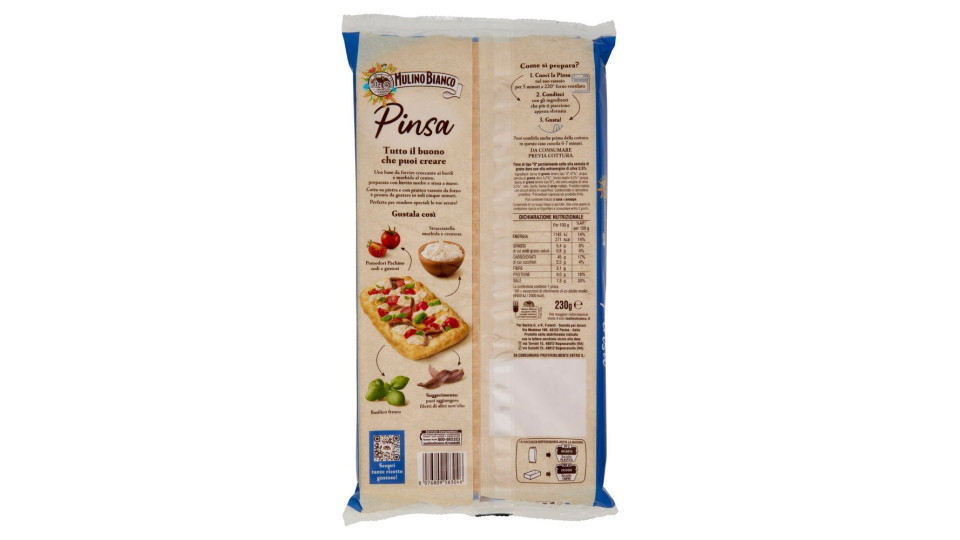 Mulino Bianco Pinsa Stesa a Mano con Lievito Madre 230g