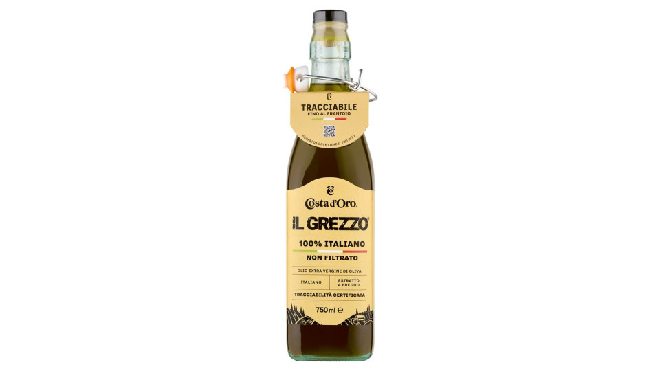 Costa d'Oro, il Grezzo olio extra vergine di oliva 100% italiano