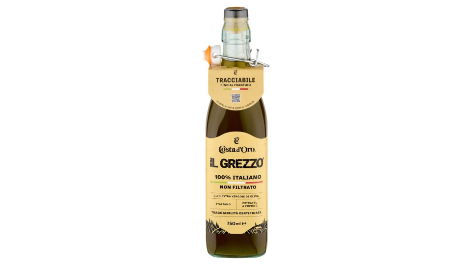 Costa d'Oro, il Grezzo olio extra vergine di oliva 100% italiano