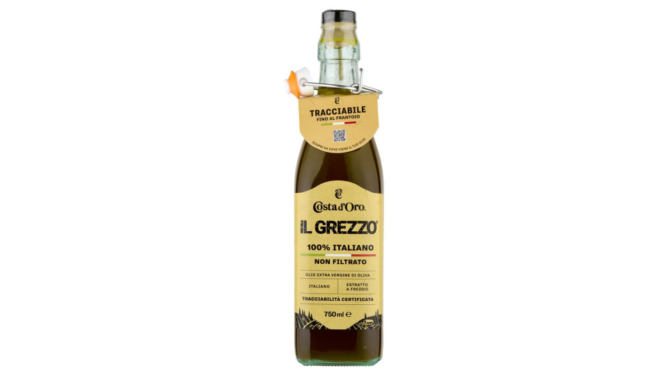 Costa d'Oro, il Grezzo olio extra vergine di oliva 100% italiano