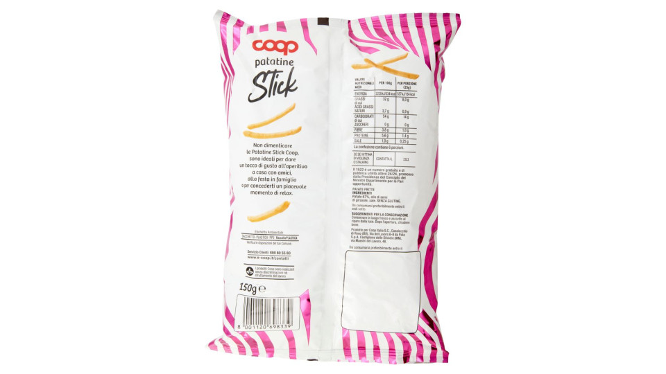 Decò PATATINE CLASSICHE STICK