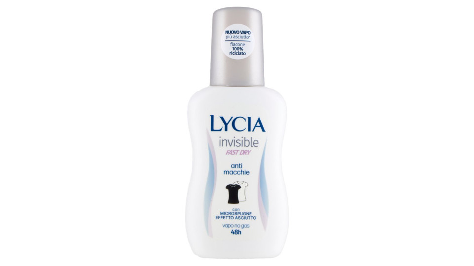 Lycia, Invisible Fast Dry deodorante vapo no gas