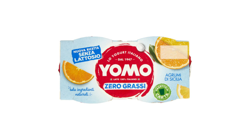 Yomo Zero grassi, 100% naturale agrumi di Sicilia