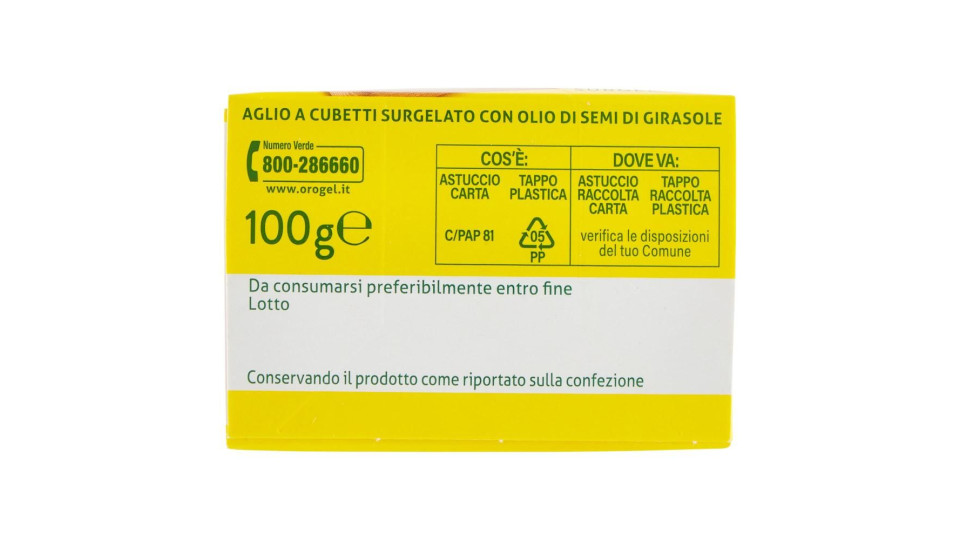 Orogel, Le Erbe Aromatiche prezzemolo e aglio surgelati