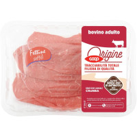 Fettine Sottili di Vitellone, Bovino Adulto 250 g Ca