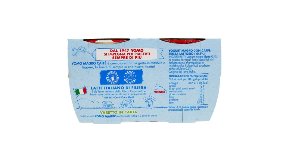 Yomo 100% Naturale zero grassi caffè