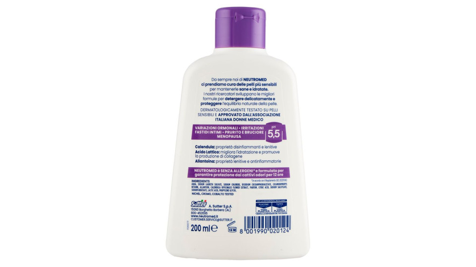 Neutromed, pH 5.5 Dermo Defense Lenitivo detergente intimo