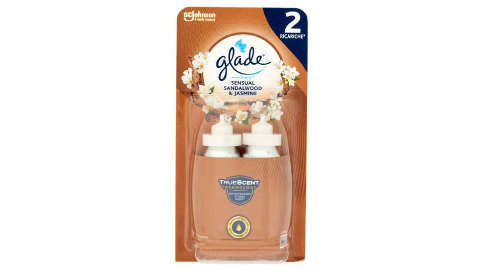 Glade, Sense & Spray ricarica sandalo di bali & gelsomino