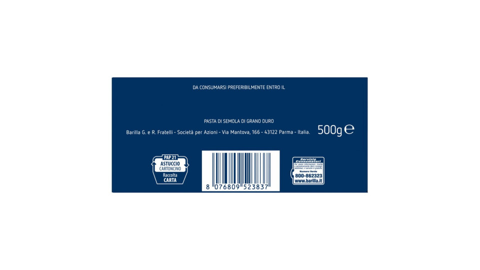 Barilla Piccolini 018 Fusilli
