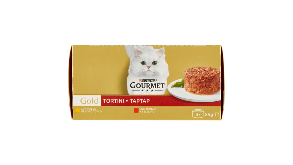 Purina, gatto Gourmet Gold Tortini con manzo e pollo