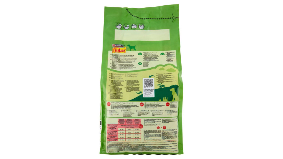 Purina, gatto Friskies crocchette Crock & Soft con manzo pollo e verdure aggiunte