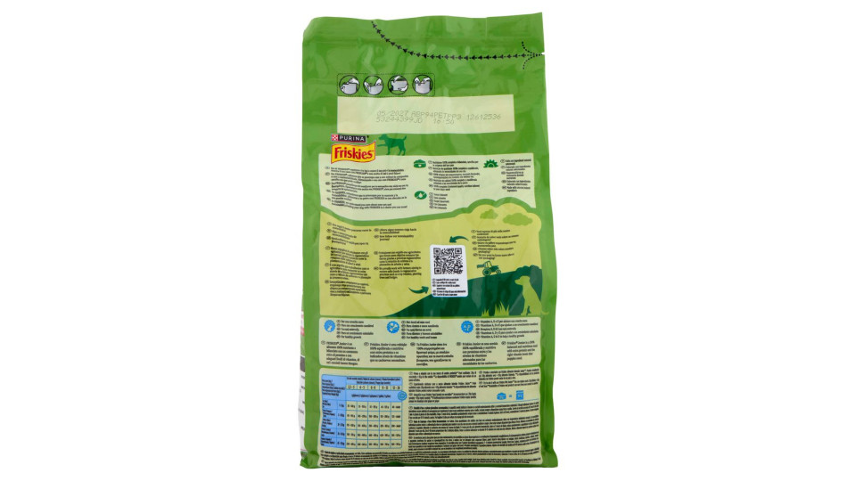 Purina, gatto Friskies crocchette Junior con pollo, latte e verdure aggiunte