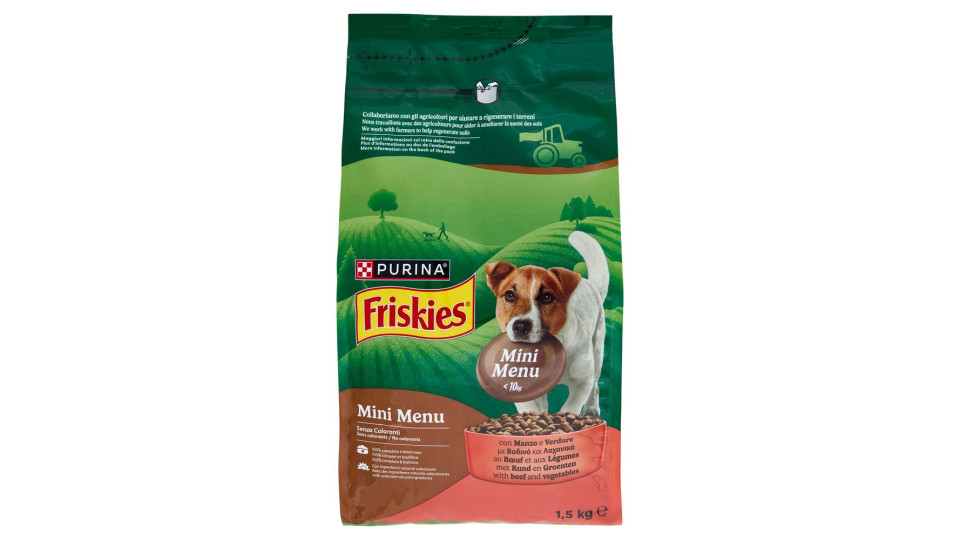 Purina, cane Friskies Mini Menu <10 kg Vitafit alimento con pollo e verdure