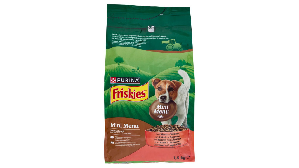 Purina, cane Friskies Mini Menu <10 kg Vitafit alimento con pollo e verdure