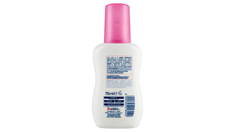 Lycia, Original deodorante vapo no gas