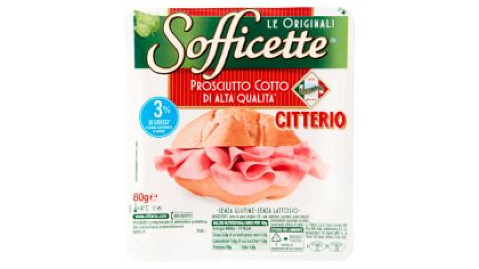 Citterio Sofficette Prosciutto cotto di alta qualità