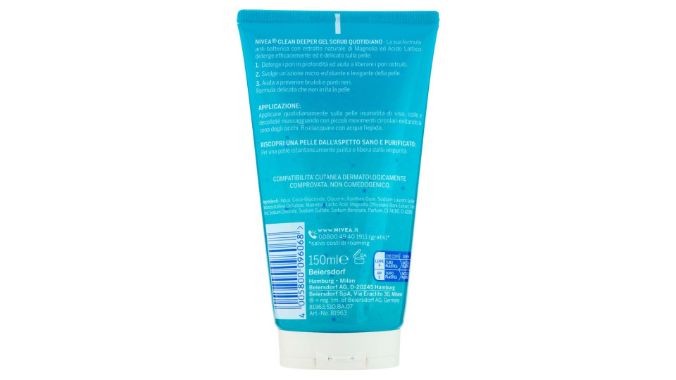 Nivea, Clean Deeper gel scrub quotidiano