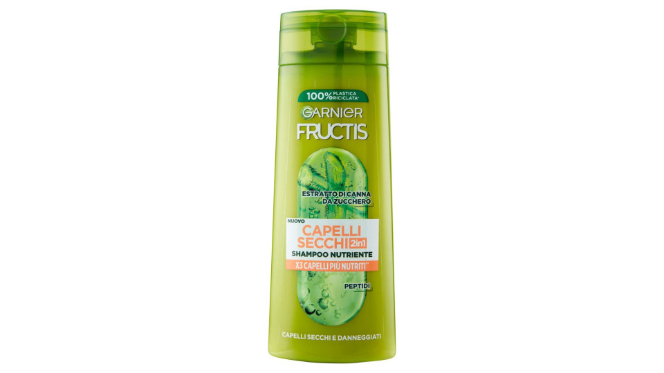 Garnier Fructis Capelli Secchi 2in1 Shampoo per Capelli Secchi