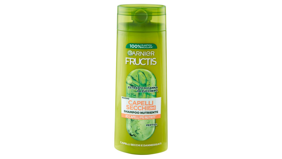Garnier Fructis Capelli Secchi 2in1 Shampoo per Capelli Secchi