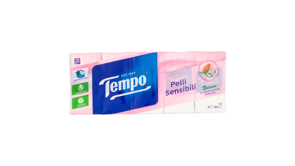 Tempo, Pelli Sensibili fazzoletti 4 veli